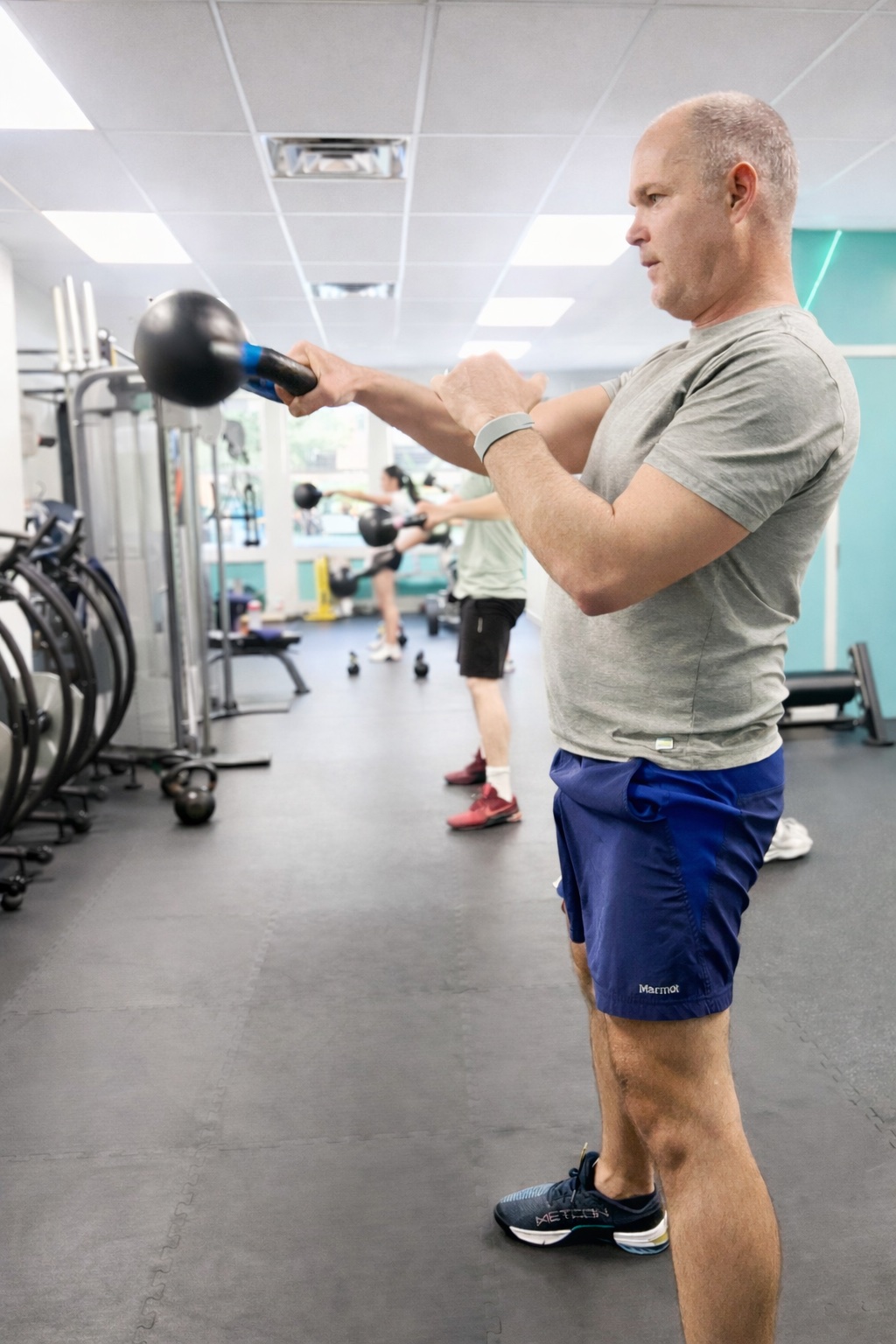 Small group personal training in Phoenixville PA for active adults over 40 using kettlebells